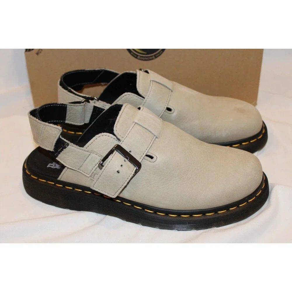 Dr Martens Men's Jorge II Leather Slingback Mule Clog NIB SZ 9‎ WARMED STONE